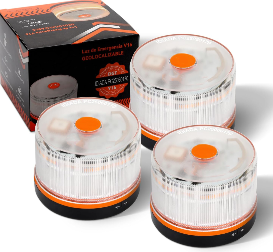 ⭐Black Friday Oferta⭐Luz de Emergencia V16 DGT 3.0 – Aprobada 2026, Magnética IP54 – Cumple con la Normativa 2026
