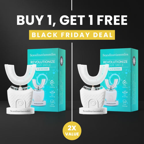 Wireless induction charging lazy fully automatic U-shaped electric toothbrush for adults and men, sonic teeth whitening toothbrush