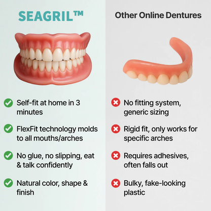 ✨ Ends Today: 70% OFF! SEAGRIL™? Custom-Fit Full Functional DenturesMake you more confident